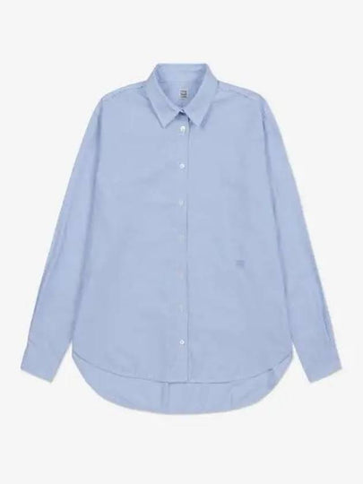 Signature Cotton Shirt Blue 232708254404 - TOTEME - BALAAN 2