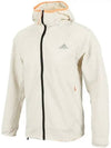 X City Running Soft Shell Hooded Jacket White - ADIDAS - BALAAN 3