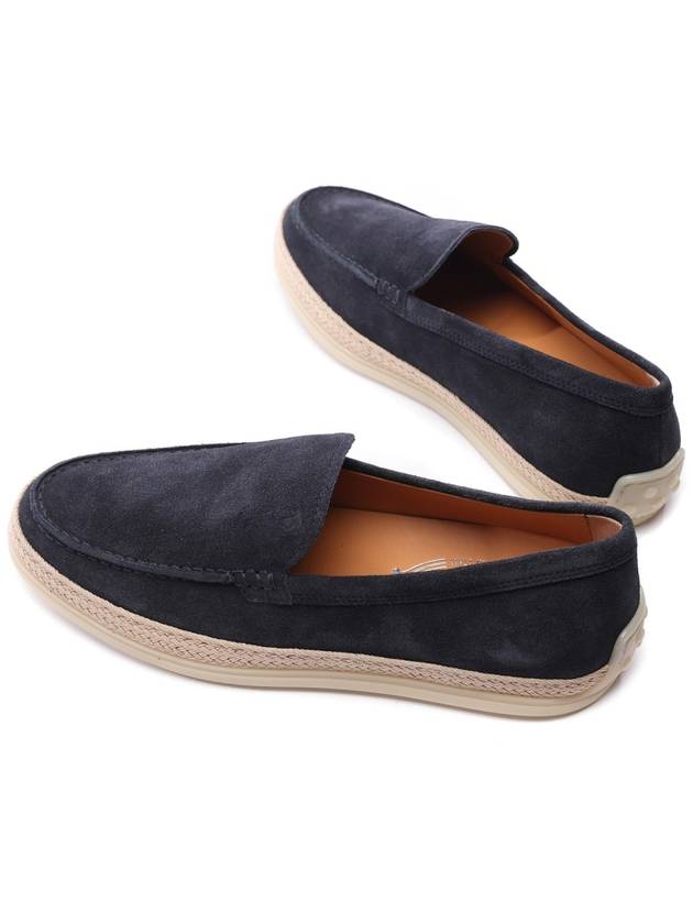 Logo Suede Loafers Black - TOD'S - BALAAN 7