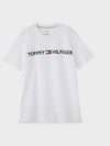 Modern logo crew neck short sleeve tee white 09T3928 100 - TOMMY HILFIGER - BALAAN 5