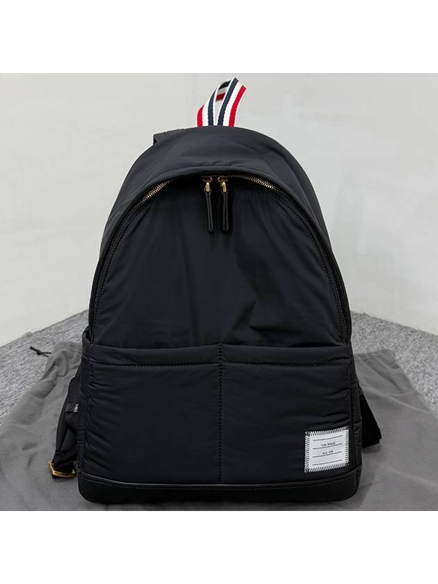 Logo Applique Backpack Black - THOM BROWNE - BALAAN 4