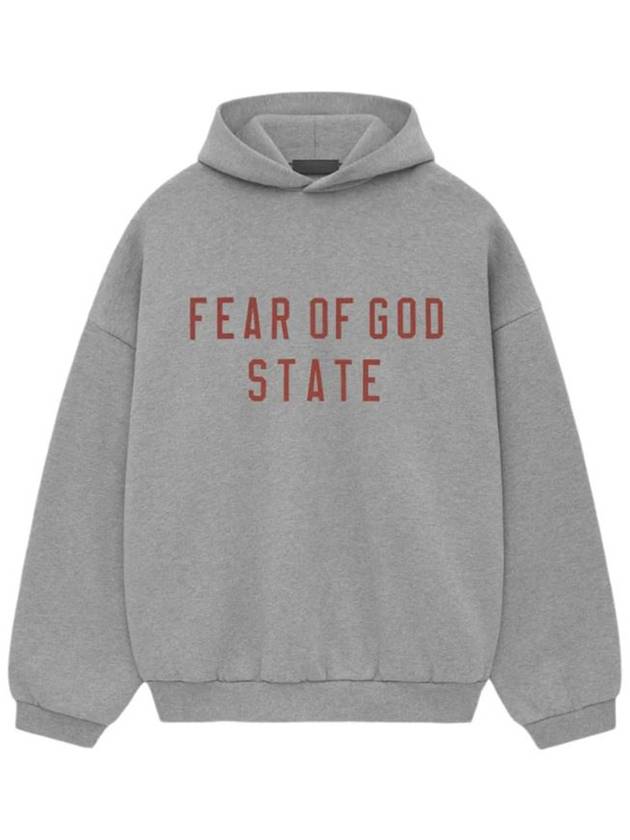 Logo Fleece Hoodie Dark Heather - FEAR OF GOD ESSENTIALS - BALAAN 2