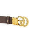 GG Marmont Reversible Leather Belt Beige Brown - GUCCI - BALAAN 7