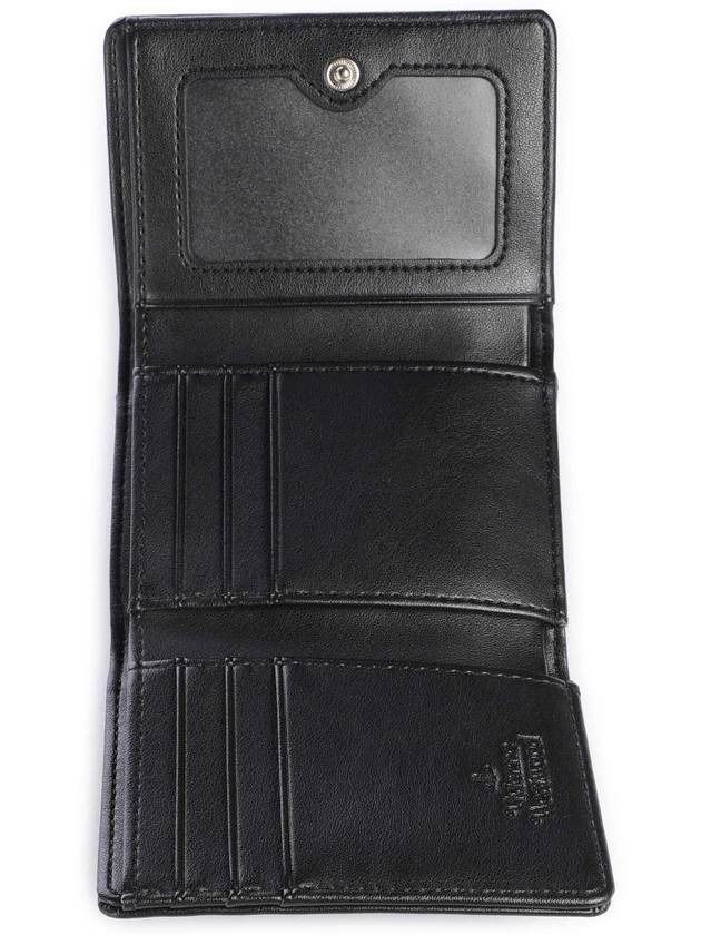 Velvet Small Frame Cotton Half Wallet Black - VIVIENNE WESTWOOD - BALAAN 3