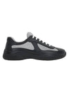 America's Cup Soft Rubber Bike Fabric Low Top Sneakers Black - PRADA - BALAAN 1