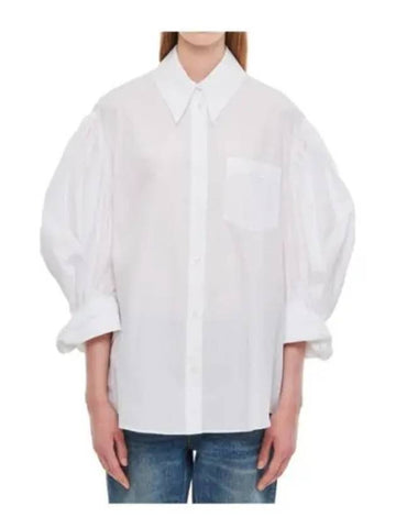 Oversized roll up sleeve shirt white 51030109 - SIMONE ROCHA - BALAAN 1