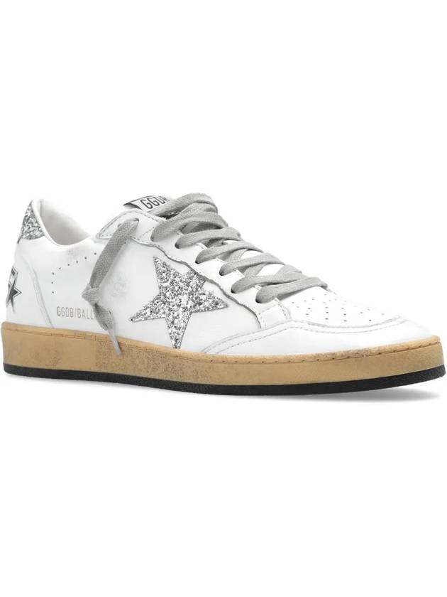 Ball Star Heel Tab Low Sneakers White Silver - GOLDEN GOOSE - BALAAN 3