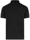 Pique Stretch Cotton Short Sleeve Polo Shirt Black - STONE ISLAND - BALAAN 4