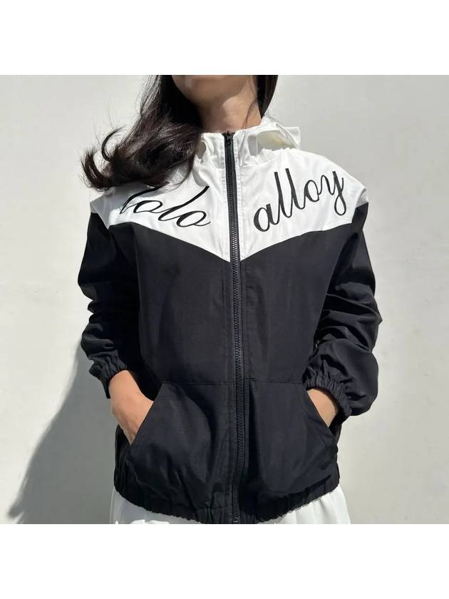 Women s Golf Windbreaker Jumper Easy Fit Lettering Hooded Zip Up Wear - LOLOALLOY - BALAAN 7