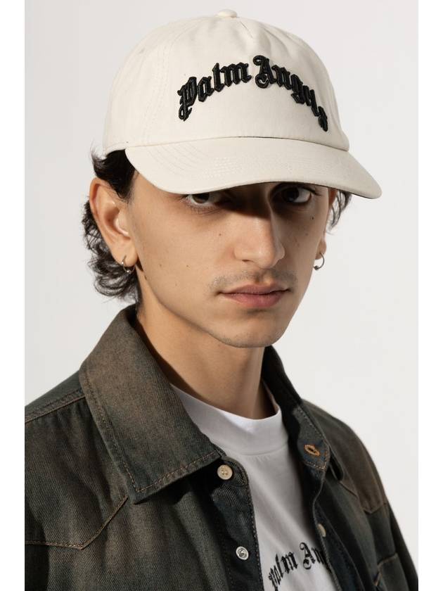 Palm Angels Baseball Cap, Men's, Cream - PALM ANGELS - BALAAN 2