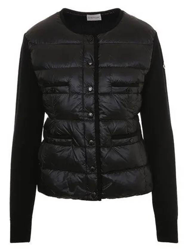 9B00025 M1131 999 Women s Padded Layered Cardigan 1210071 - MONCLER - BALAAN 1