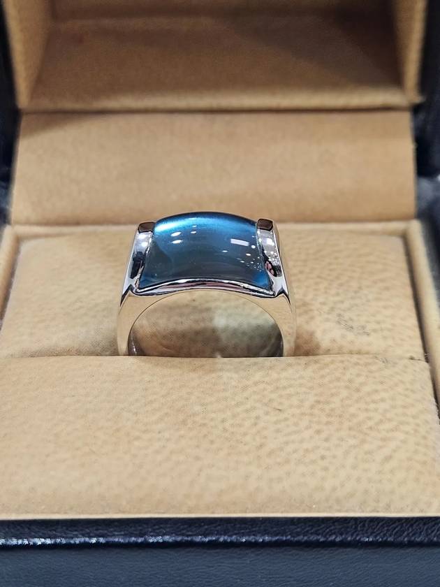 Women s Metropolis Blue Topaz Ring White Gold No 10 - BVLGARI - BALAAN 1