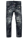 Diamond Studs Wash Tidy Biker Jeans Black - DSQUARED2 - BALAAN 2