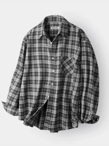 Forest Memory Check Long Sleeve Shirt Black - INDUST - BALAAN 1