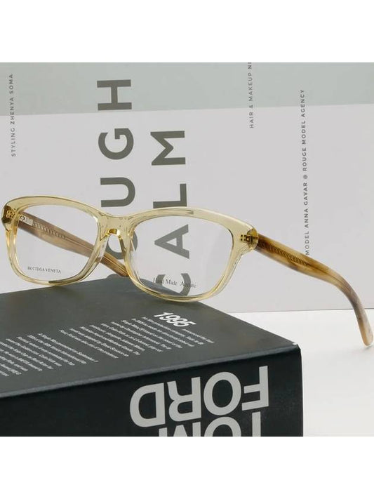 Glasses frame BV205 446 translucent horn - BOTTEGA VENETA - BALAAN 2