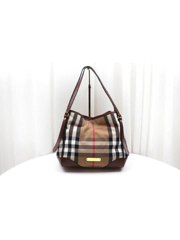 Novacheck canvas Canterbury shoulder bag 3831799 - BURBERRY - BALAAN 1