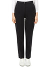 Women's Cigarette High Rice Stretch Double Knit Pants Black - G/FORE - BALAAN 1