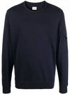 Men's Light Fleece Lens Wappen Sweatshirt Navy - CP COMPANY - BALAAN 2