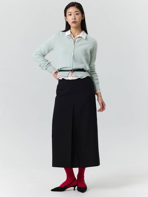 Inverted long skirt black - CLAIR DE SAGE - BALAAN 1