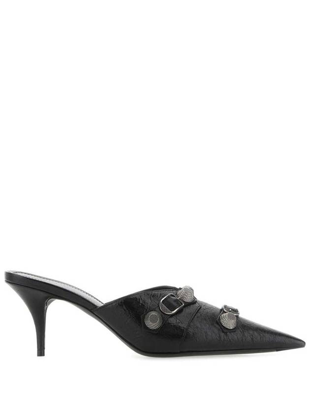 Cagle Pointed Toe Mule Heel Black - BALENCIAGA - BALAAN 2