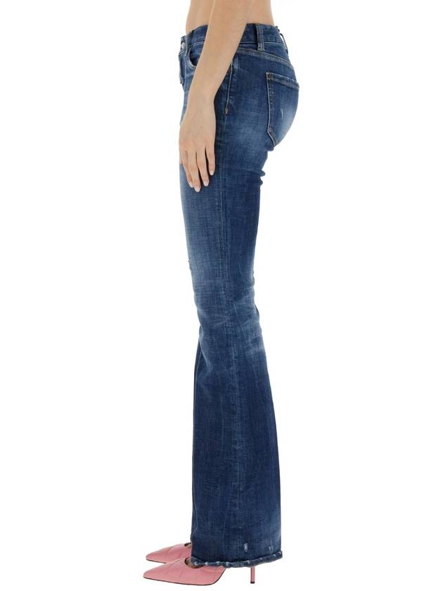 Denim Straight Pants S72LB0707 S30872 470 BLUE - DSQUARED2 - BALAAN 5