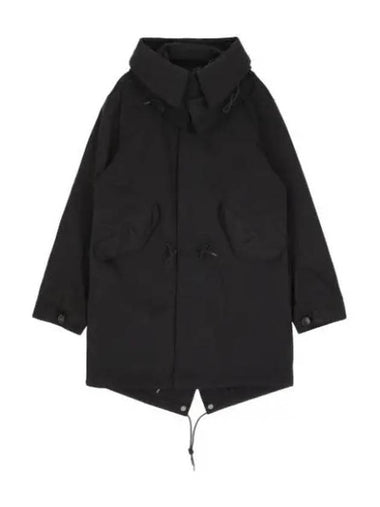 OJJ Fishtail Long Parka Black 13CTCUK04030999 Jumper Jacket - TEN C - BALAAN 1