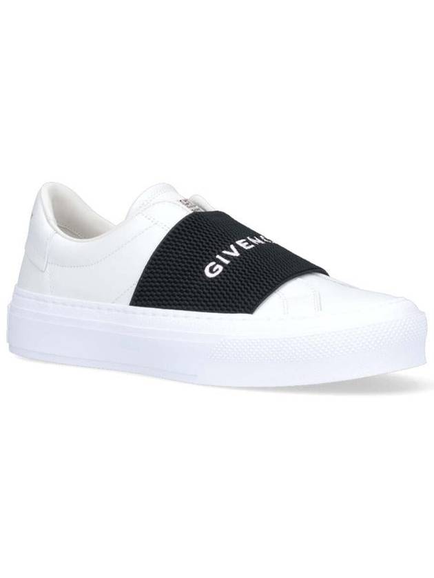 City Banding Logo Low Top Sneakers White - GIVENCHY - BALAAN 3