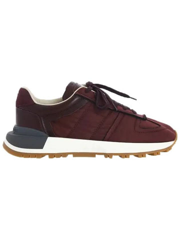 Men's Runner Evolution Low Top Sneakers Burgundy - MAISON MARGIELA - BALAAN 1