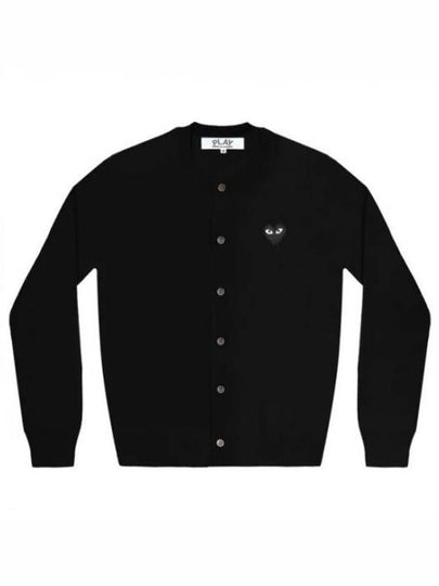 Heart Wappen Wool Cardigan Black - COMME DES GARCONS - BALAAN 2