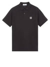 Compass Patch Short Sleeve Polo Shirt Black - STONE ISLAND - BALAAN 2