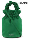 Women's Logo Bucket Bag Kelly Green - GANNI - BALAAN 3