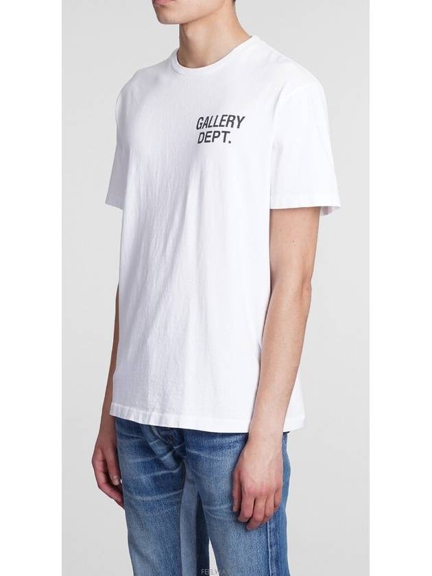 VST 1030 Bianco Logo T Shirt - GALLERY DEPT. - BALAAN 4