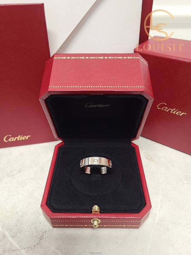 Used luxury goods Lewis It 66 White gold 5 5mm love ring - CARTIER - BALAAN 5