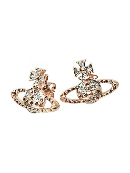 Mayfair Bath Relief Earrings Rose Gold - VIVIENNE WESTWOOD - BALAAN 1