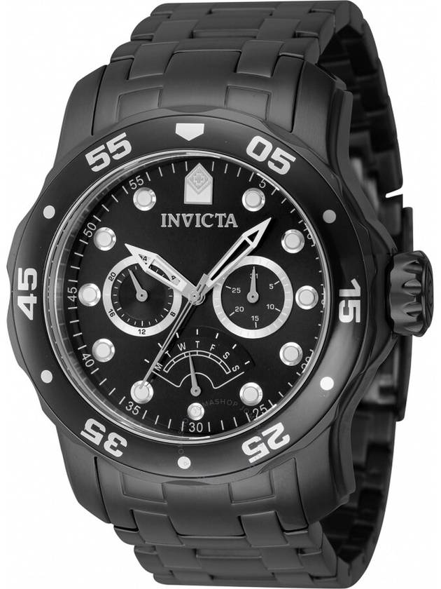 Invicta Pro Diver GMT Retrograde Quartz Black Dial Men's Watch 47000 - INVICTA - BALAAN 1