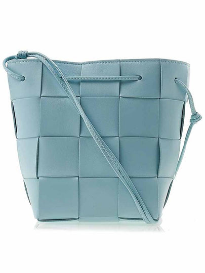 Intrecciato Cassette Small Bucket Bag Teal Washed - BOTTEGA VENETA - BALAAN 2