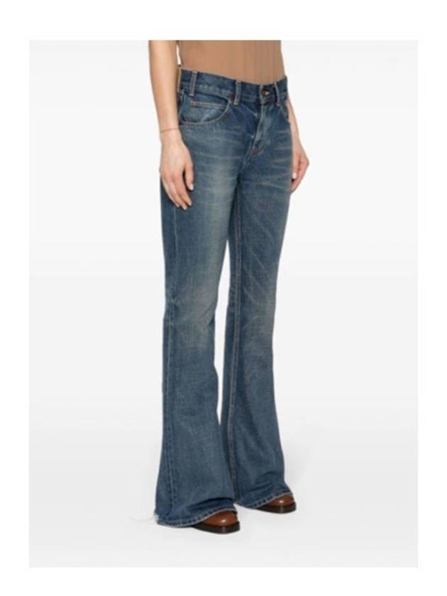 Macro Bootcut Jeans Dark Union Wash - CELINE - BALAAN 2