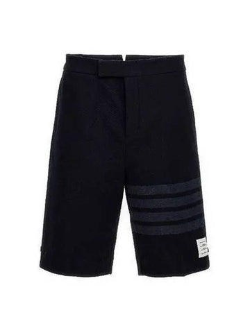 Diagonal bar Bermuda short pants navy MJQ159A 06772 - THOM BROWNE - BALAAN 1