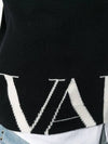 VLTN Logo Cashmere Knit Top Black - VALENTINO - BALAAN 5