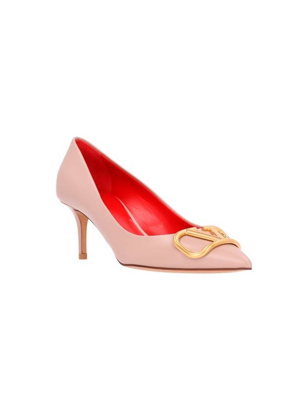 VLogo Calfskin Pumps Pink - VALENTINO - BALAAN 3