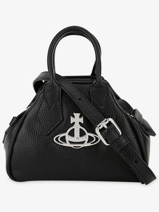 Logo Mini Yasmin Tote Bag Black - VIVIENNE WESTWOOD - BALAAN 2