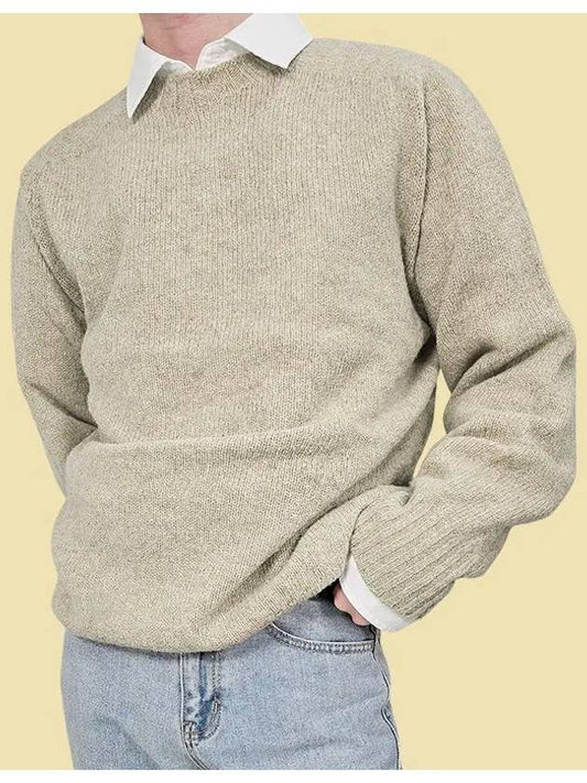 Howlin Shaggy Dog Knit Sweater Biscuit Beige BIRTH OF THE COOL - HOWLIN' - BALAAN 1