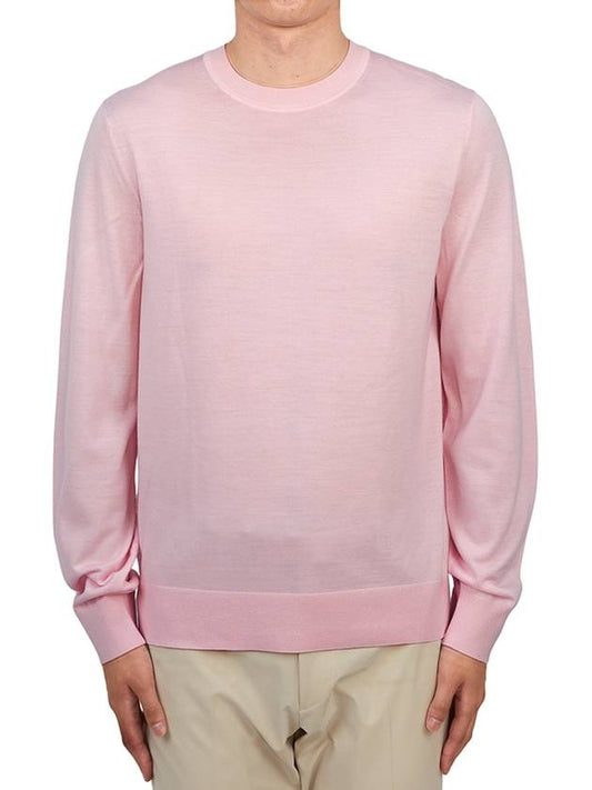 Crew Neck Wool Knit Top Pink - THEORY - BALAAN 2