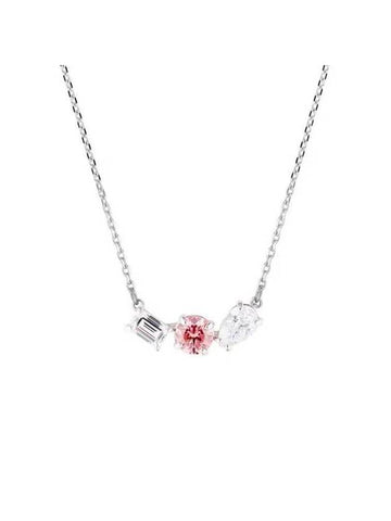 Mesmera Pendant Necklace Pink Silver - SWAROVSKI - BALAAN 1