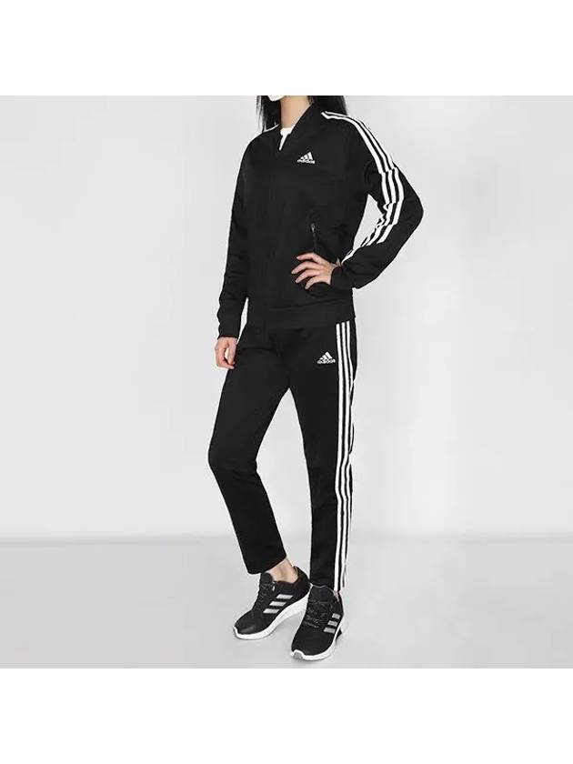 Women's Essentials 3 Stripes Tracksuit Black - ADIDAS - BALAAN 2