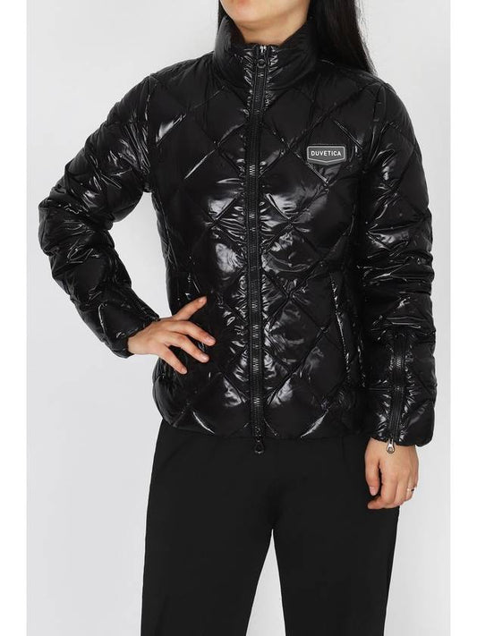 Women s Sora Diamond Quilted Heavy Short Down Jacket VDDJ95435 BKS - DUVETICA - BALAAN 1