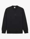 Stretch Fleece Crew Neck Sweatshirt Black - CP COMPANY - BALAAN 2