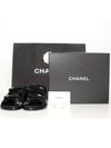 CC Logo Velcro Suede Kidskin Sandals Black - CHANEL - BALAAN 2