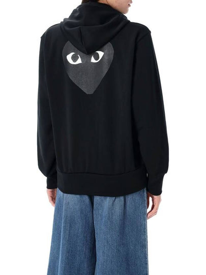 Comme Des Garçons Play Black Heart Zip-Up Hoodie - COMME DES GARCONS PLAY - BALAAN 2