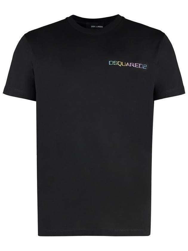 Palm Beach Cool Fit Short Sleeve T-Shirt Black - DSQUARED2 - BALAAN 2